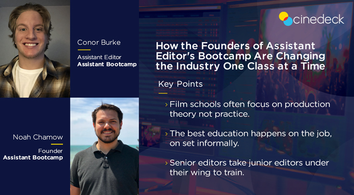 You are currently viewing CineCast: How the Founders of Assistant Editor’s Bootcamp Are Changing the Industry One Class at a Time